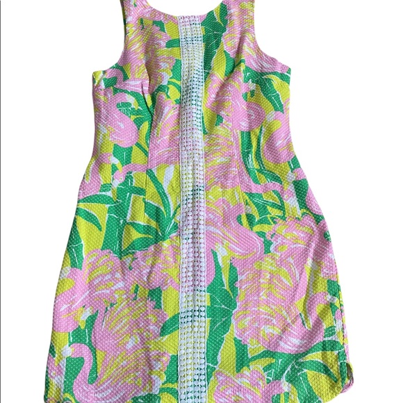 Lilly Pulitzer For Target Fan Dance Flamingo 20th Anniversary Shift Dress - Picture 3 of 16